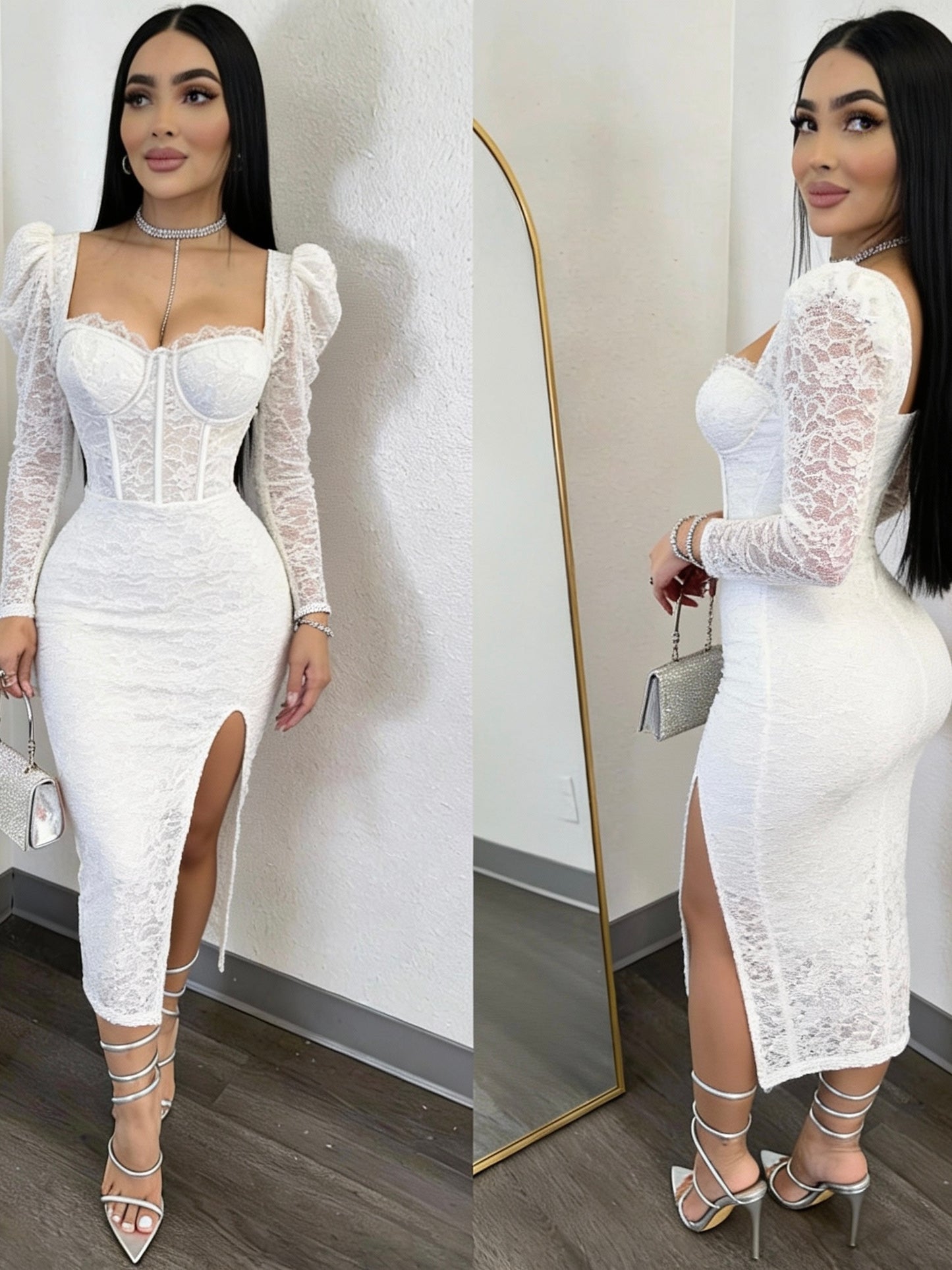 GRECIA midi vestido