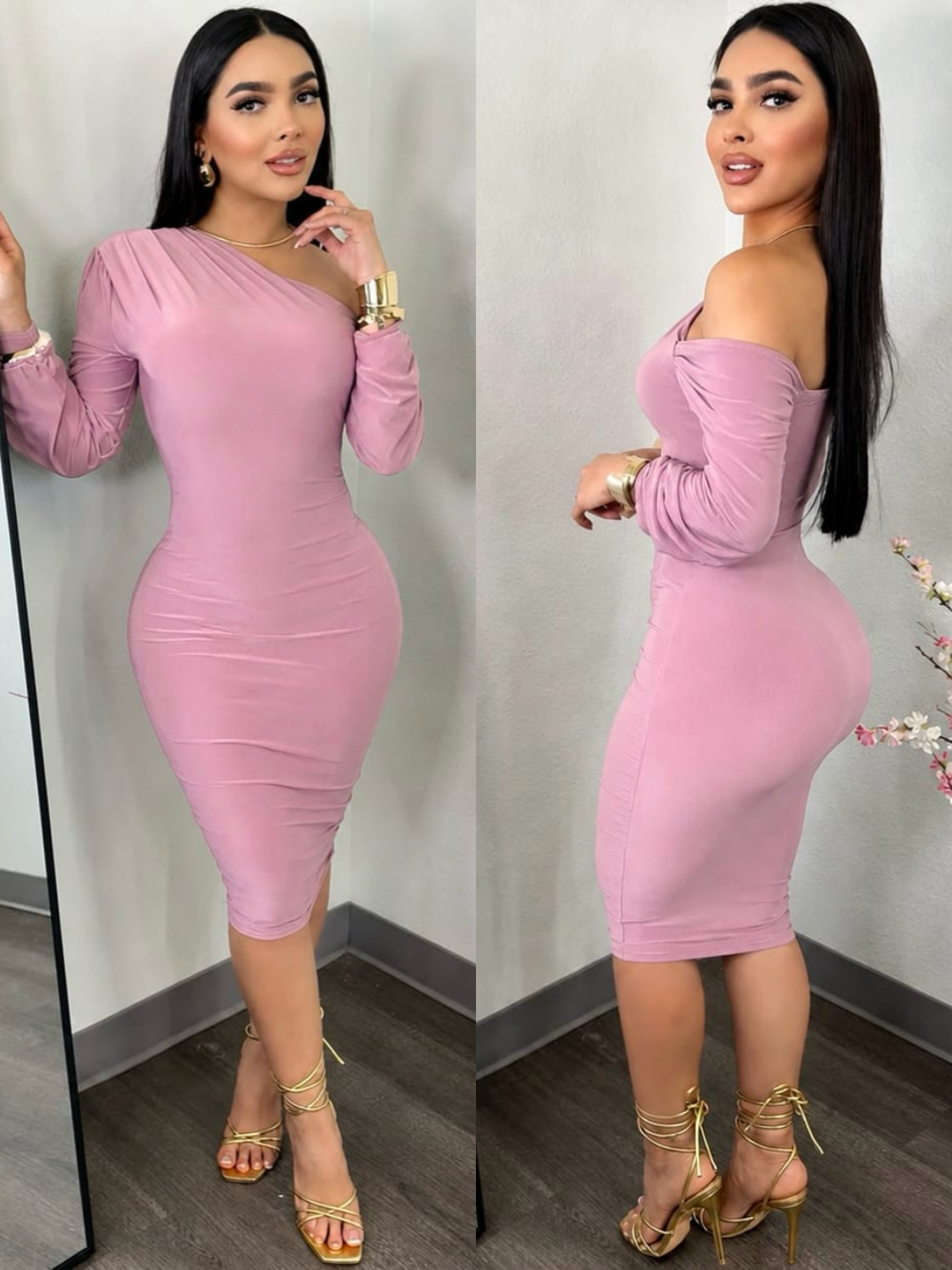 ZIRI midi vestido