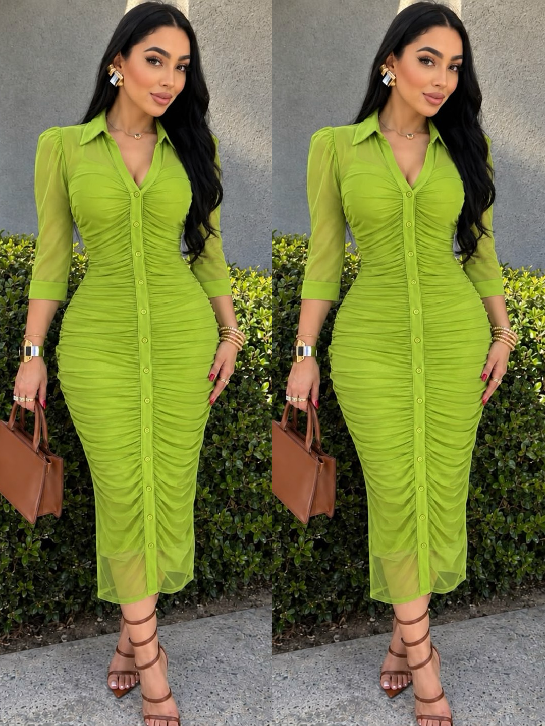 IRMA midi vestido