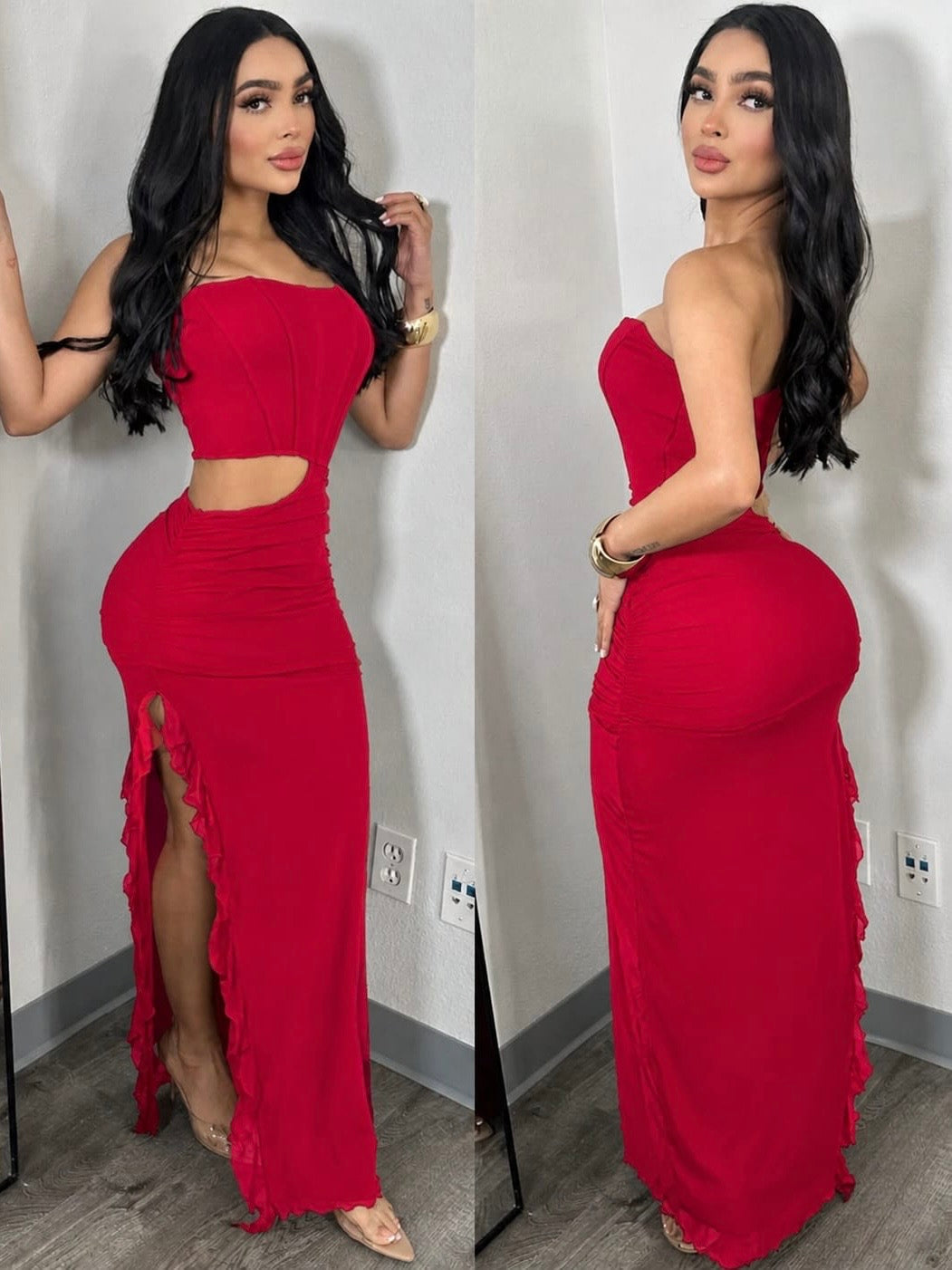 OLGA midi vestido