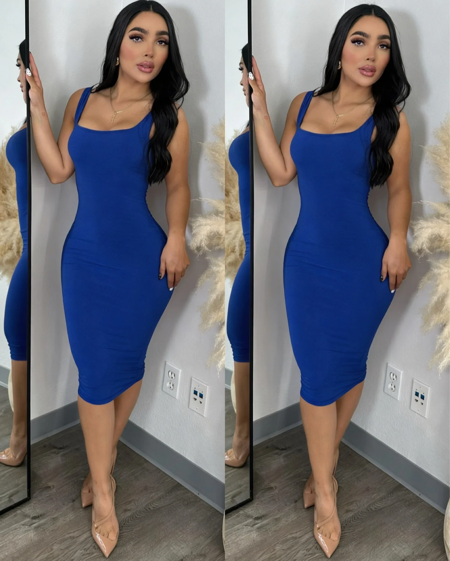 KARLA midi Vestido
