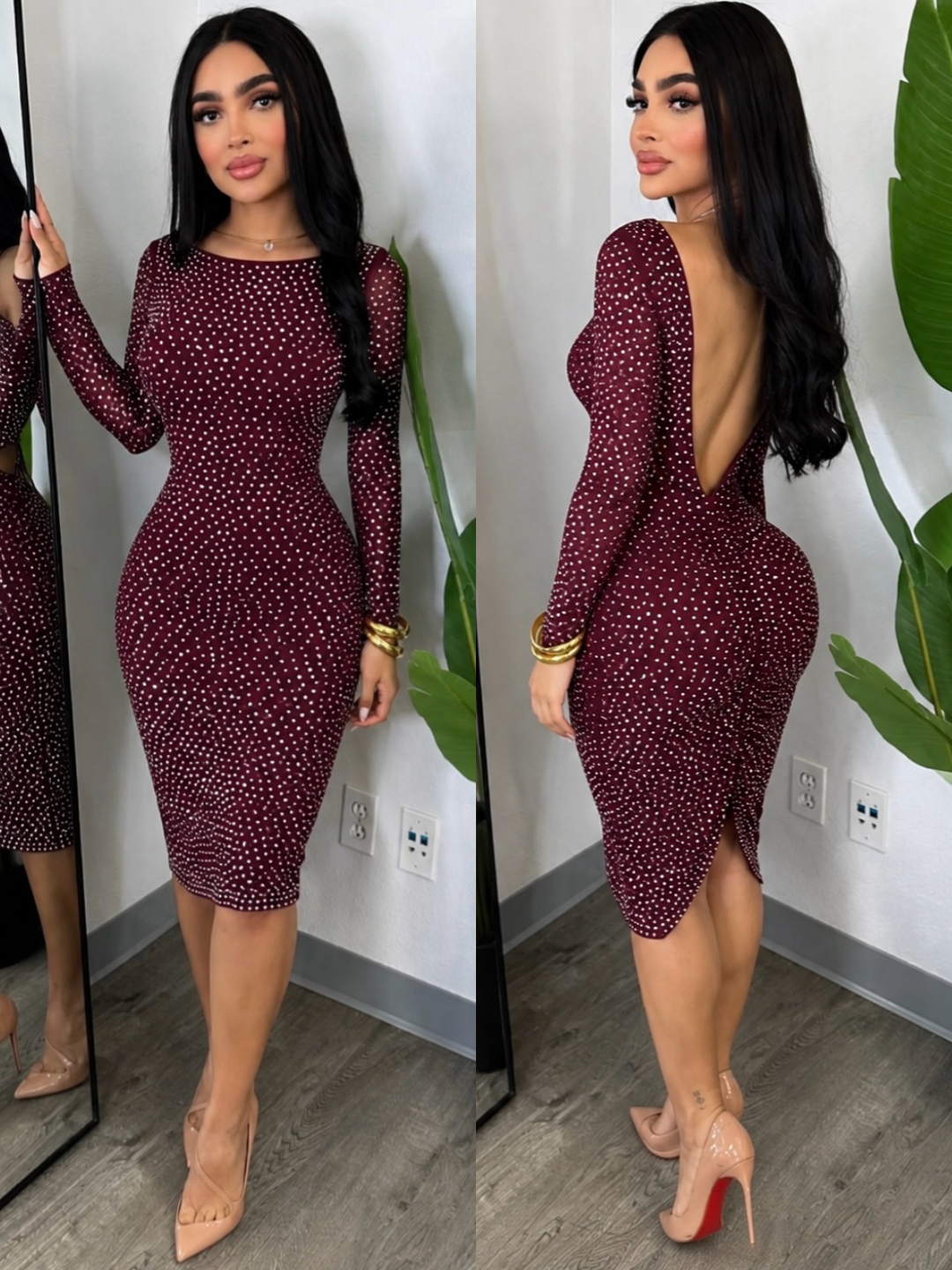KLOE midi vestido