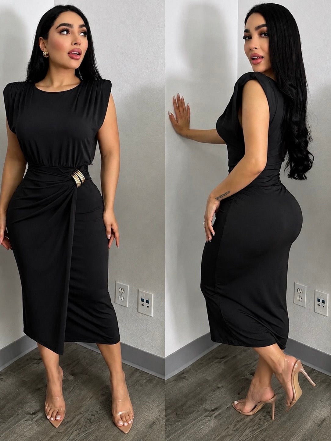 RINA midi vestido