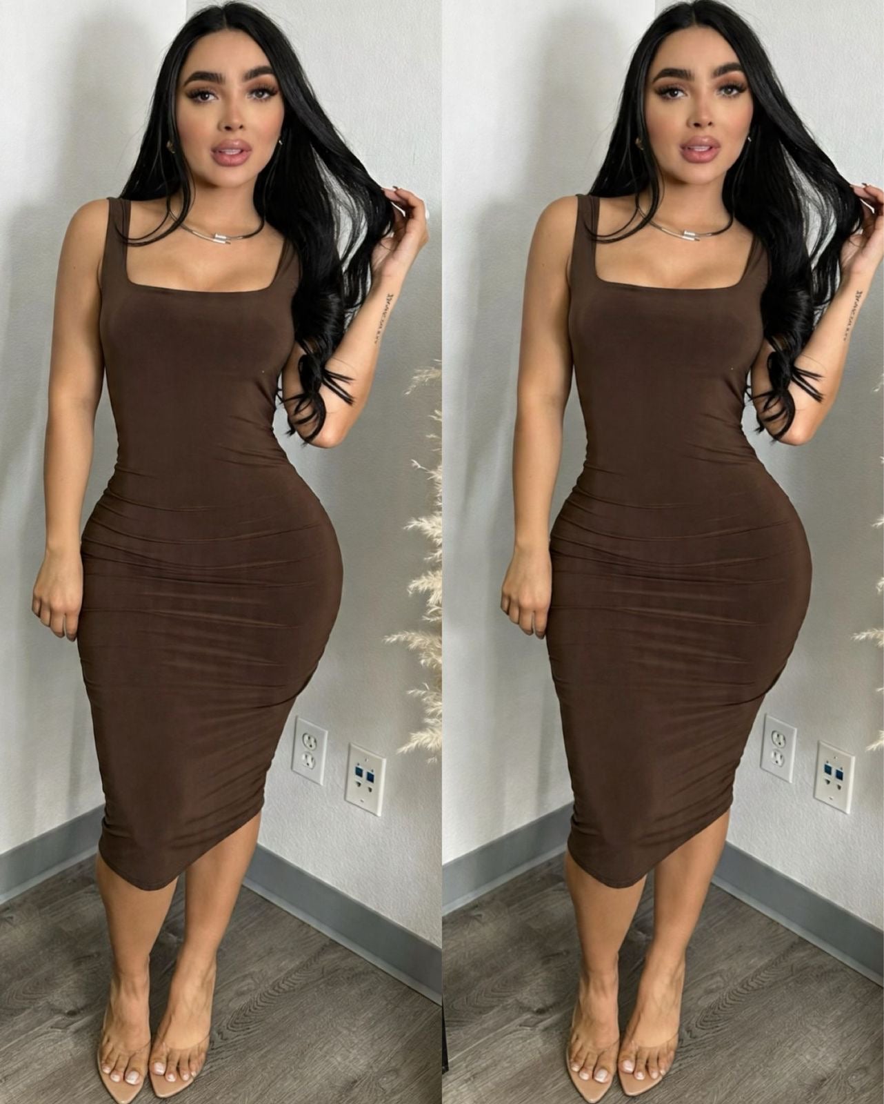 KARLA midi Vestido