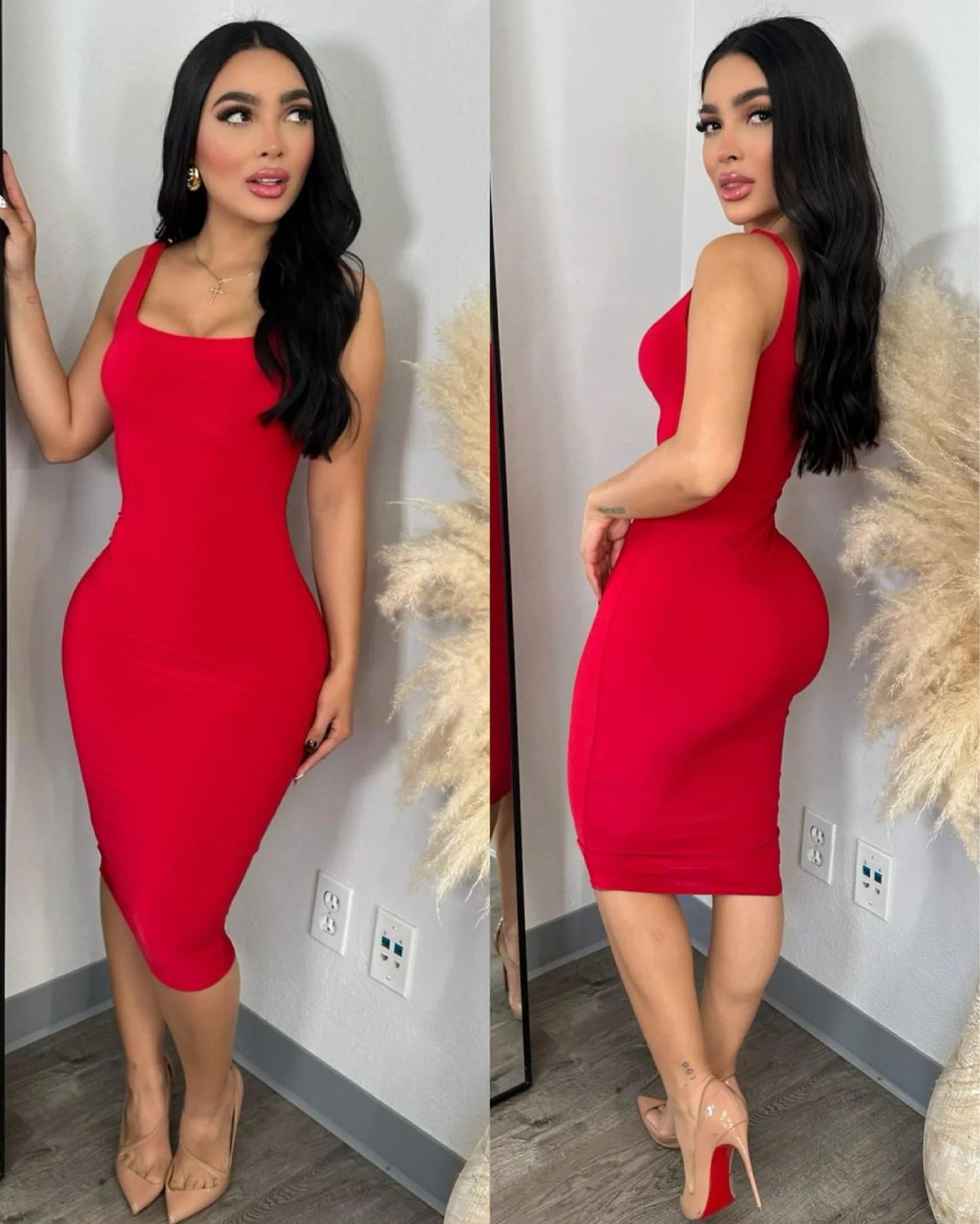 KARLA midi Vestido