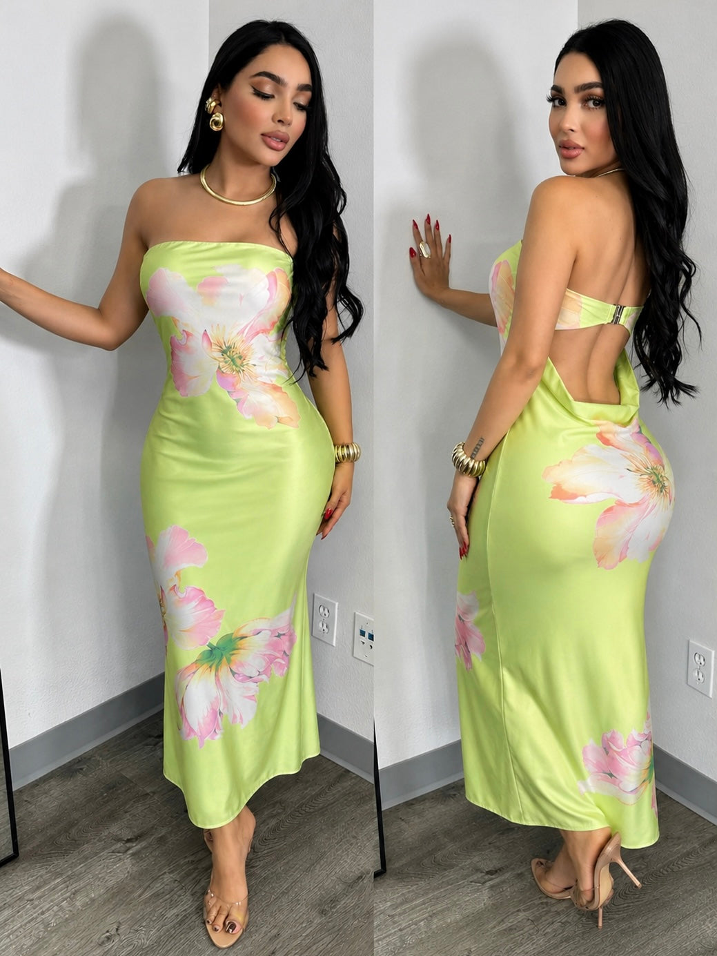 LAURA midi vestido
