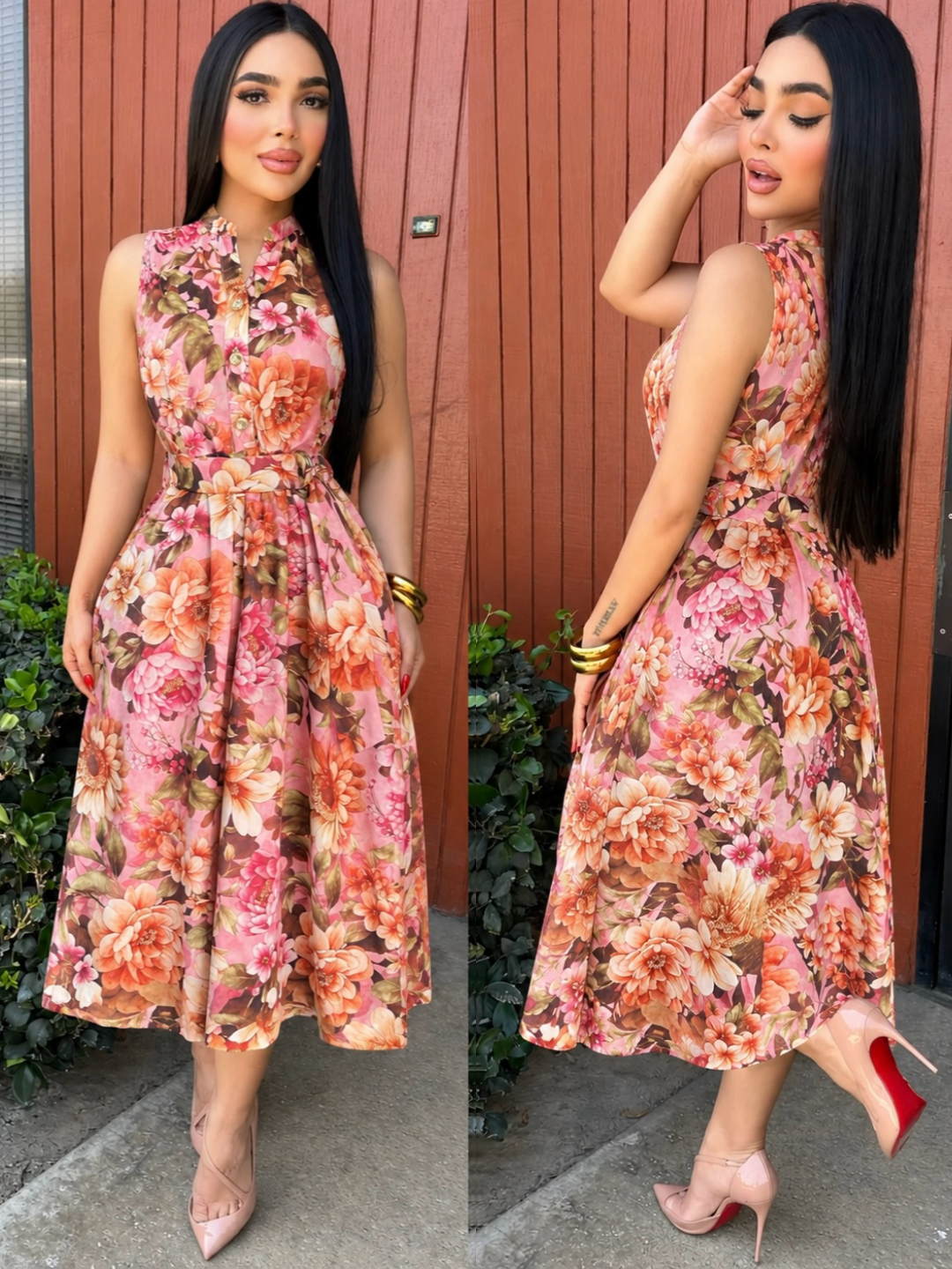 VICKY midi vestido