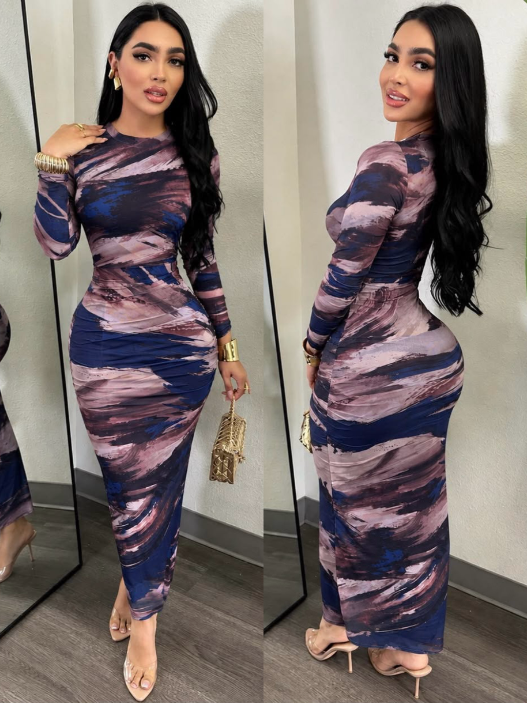 FRESIA midi vestido
