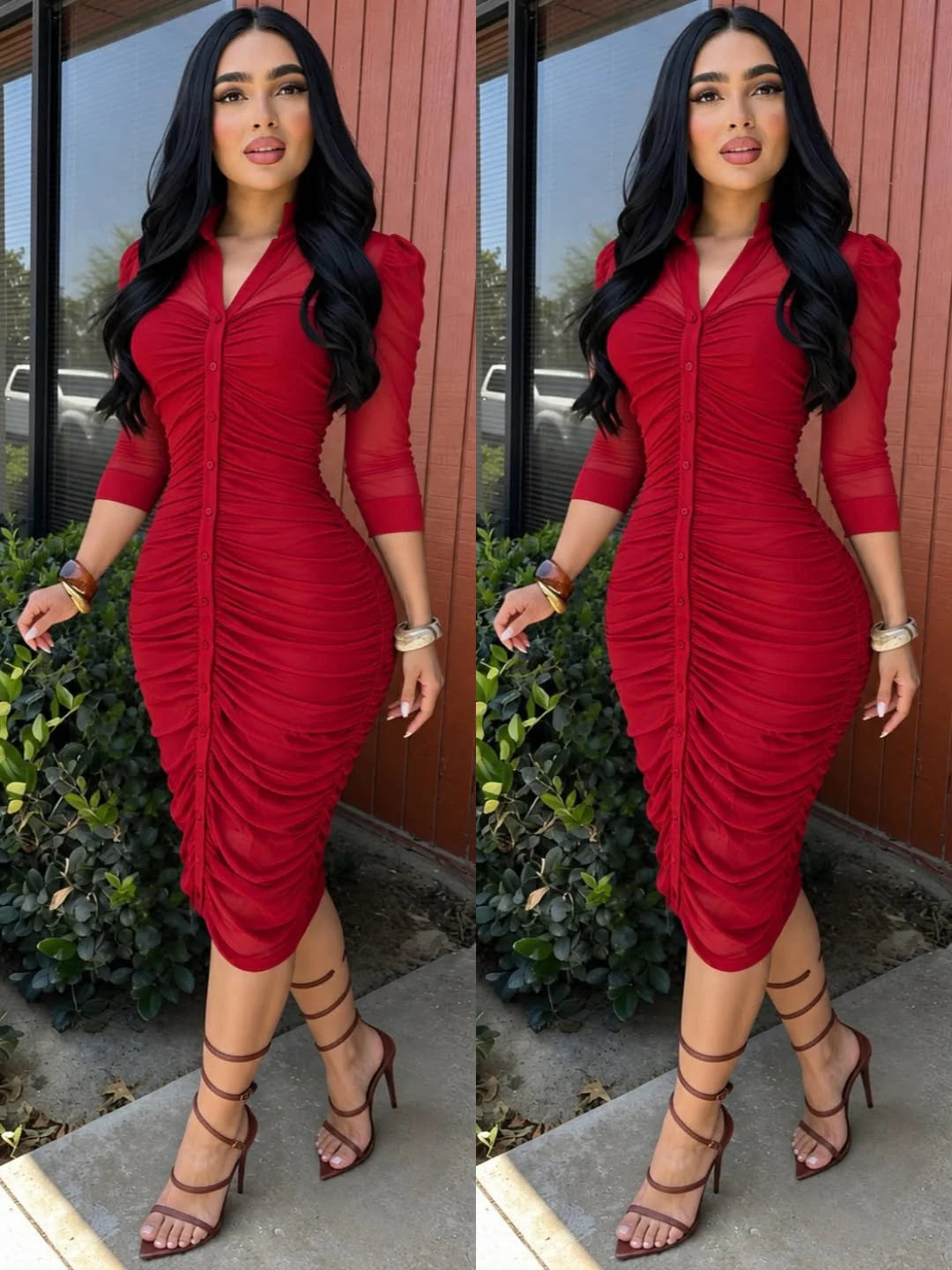 IRMA midi vestido