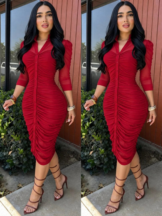 IRMA midi vestido