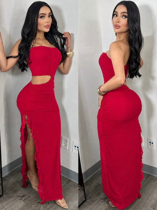 OLGA midi vestido