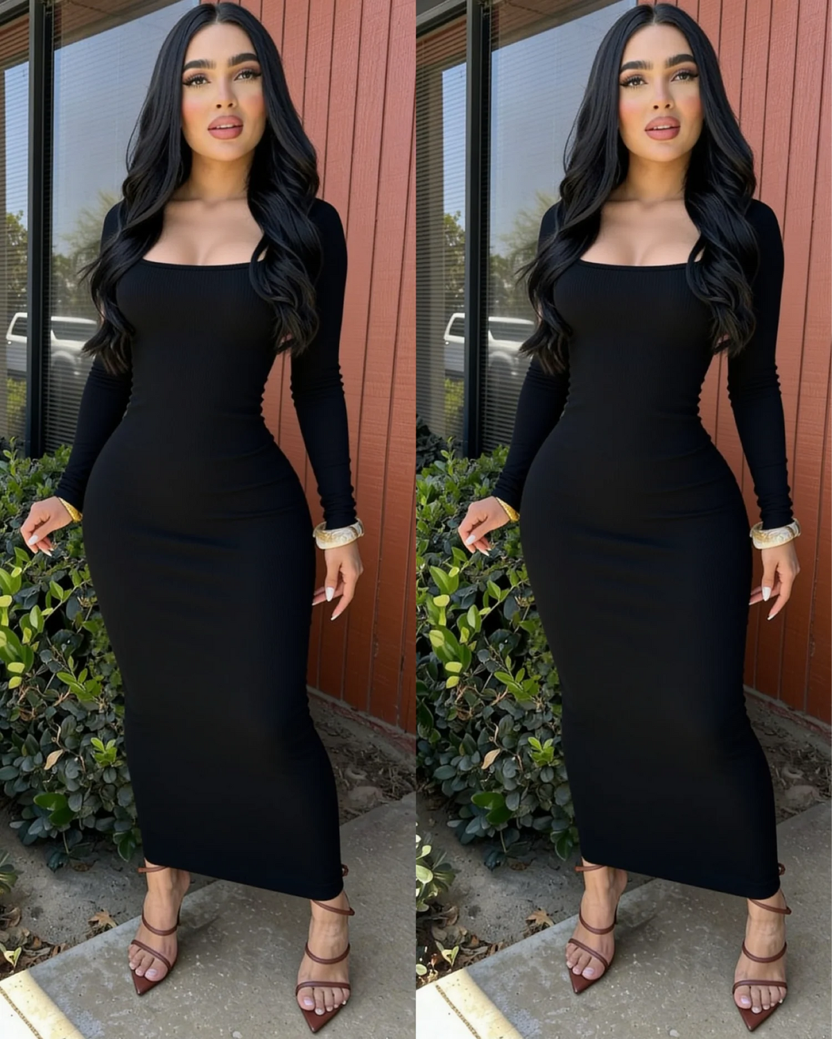 YUVANA midi vestido