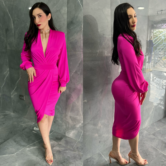 SIRYA midi vestido ROSA