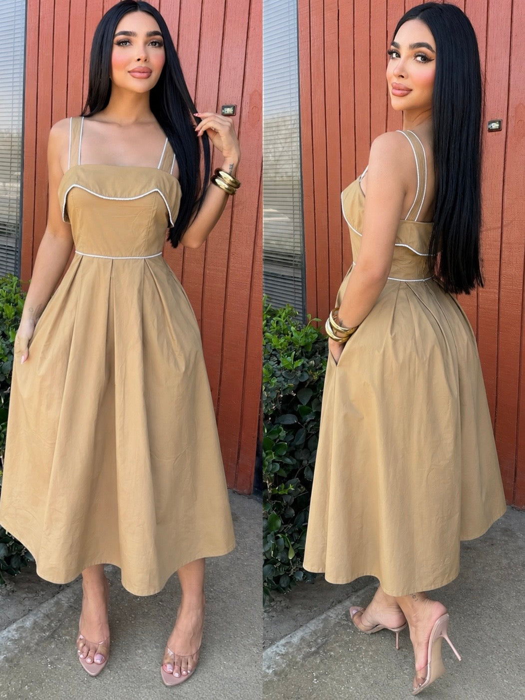 FELICIA midi vestido