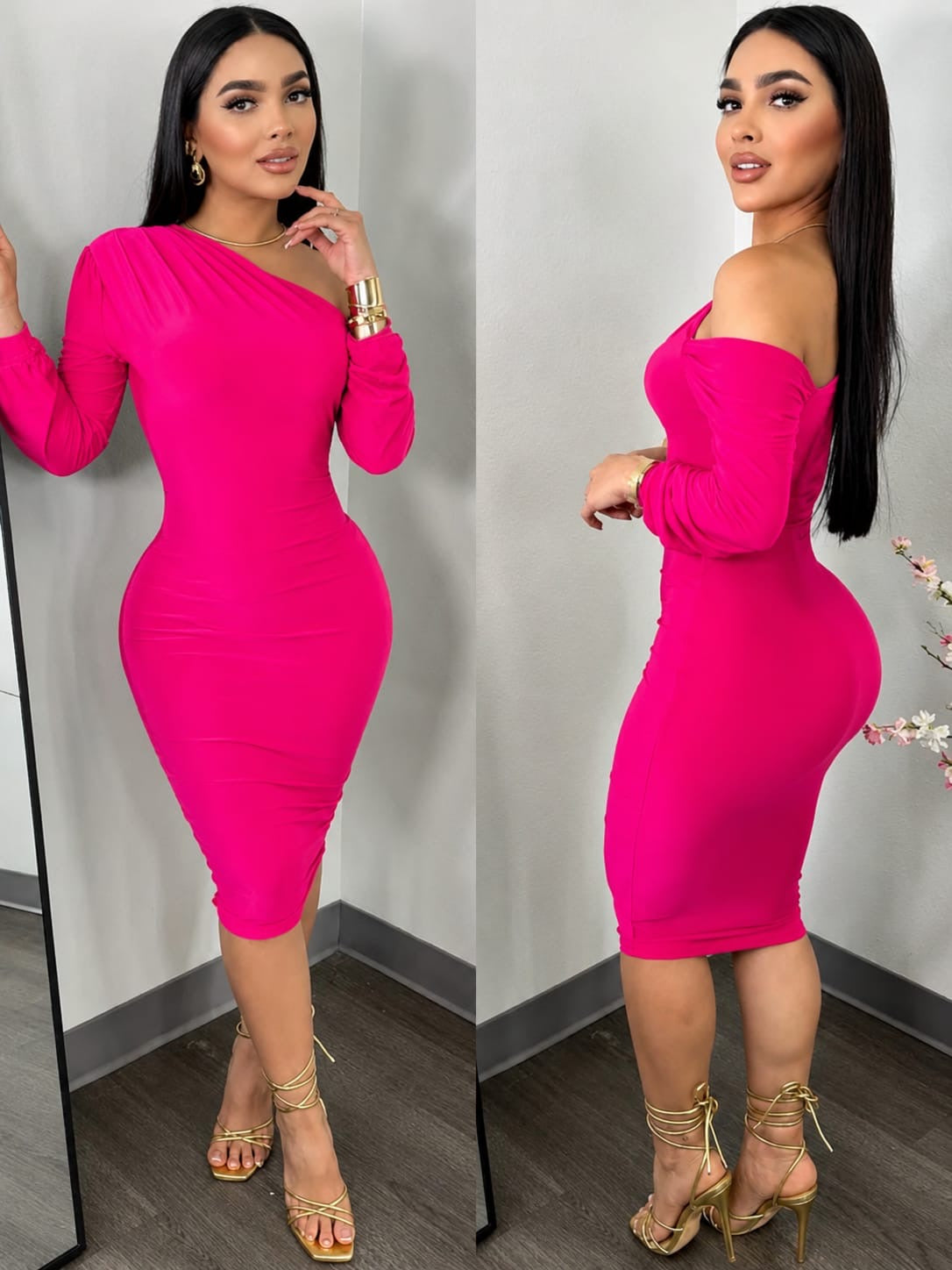 ZIRI midi vestido