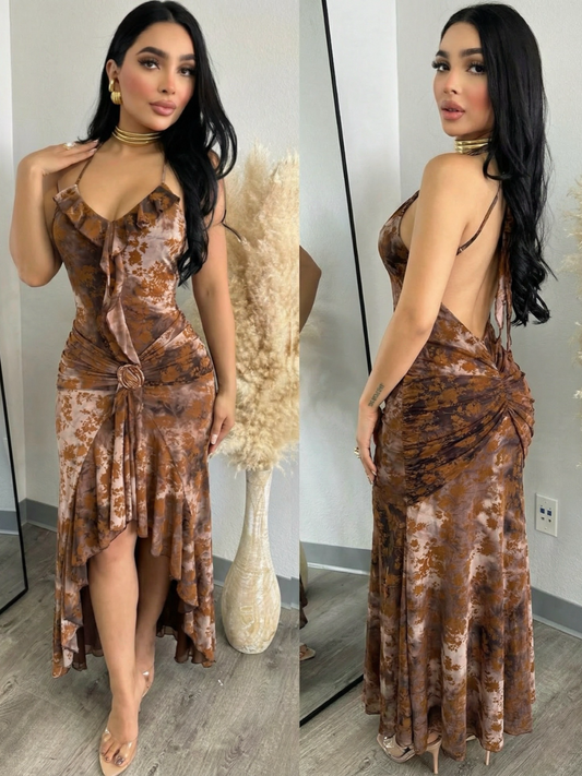 Scarlet midi vestido