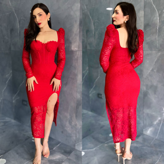 GRECIA midi vestido