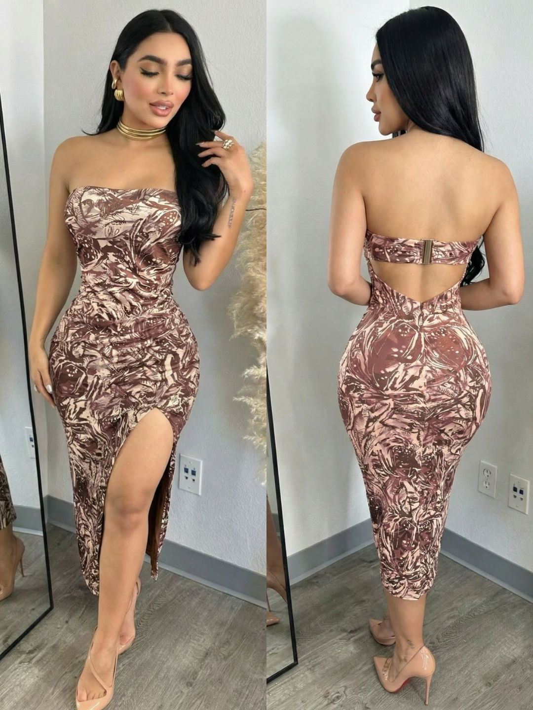 ODALIS midi vestido