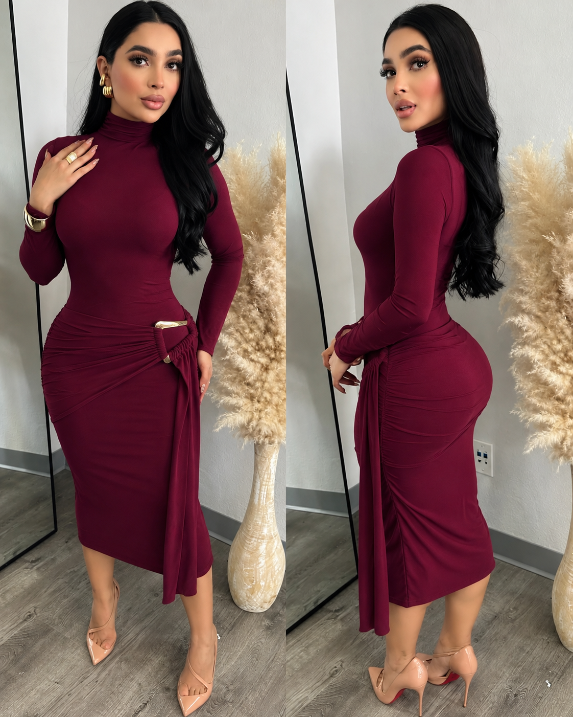 BIBI midi vestido