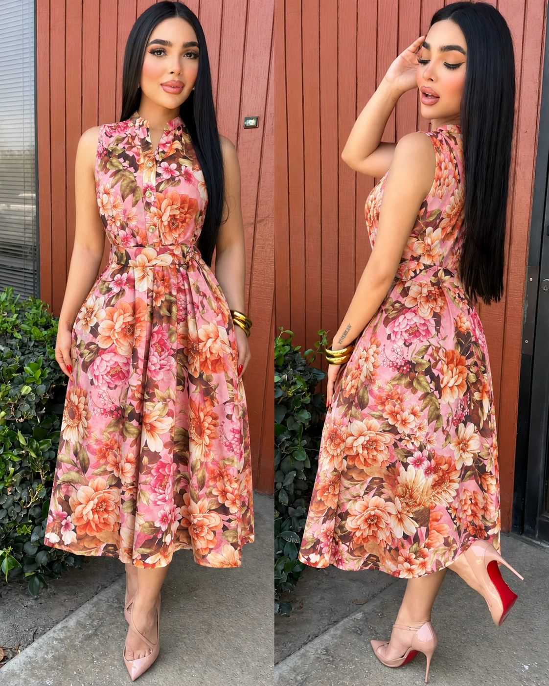 VICKY midi vestido