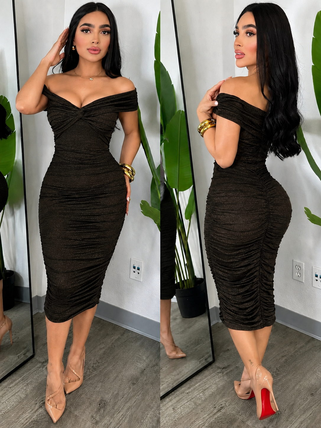 YANETH Midi vestido