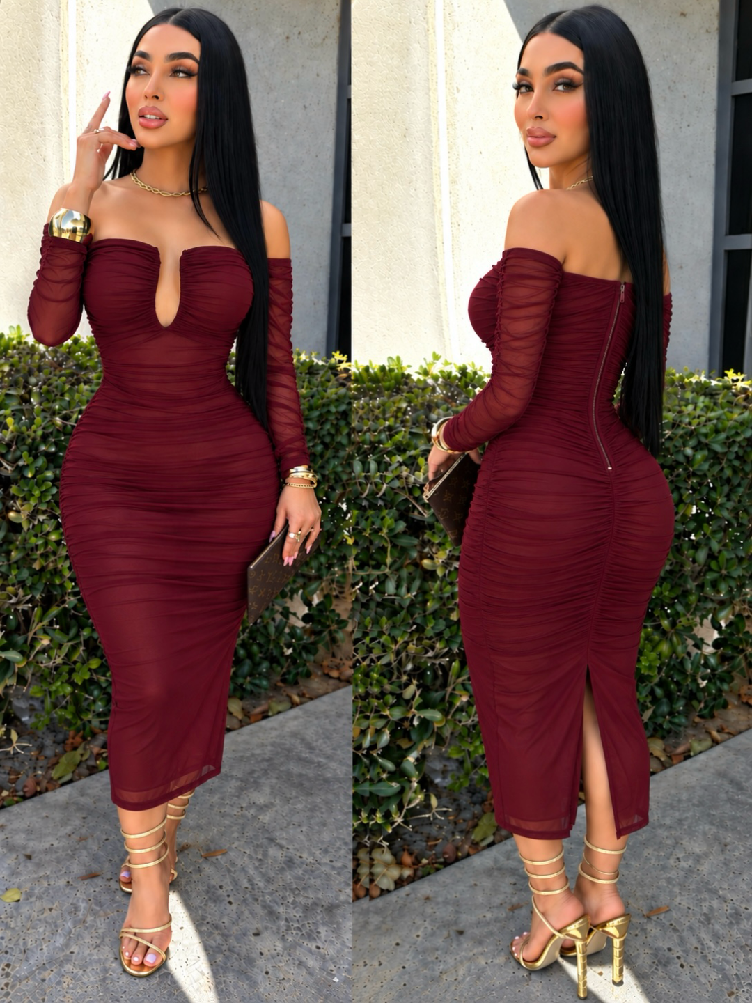 ANASTASIA midi vestido