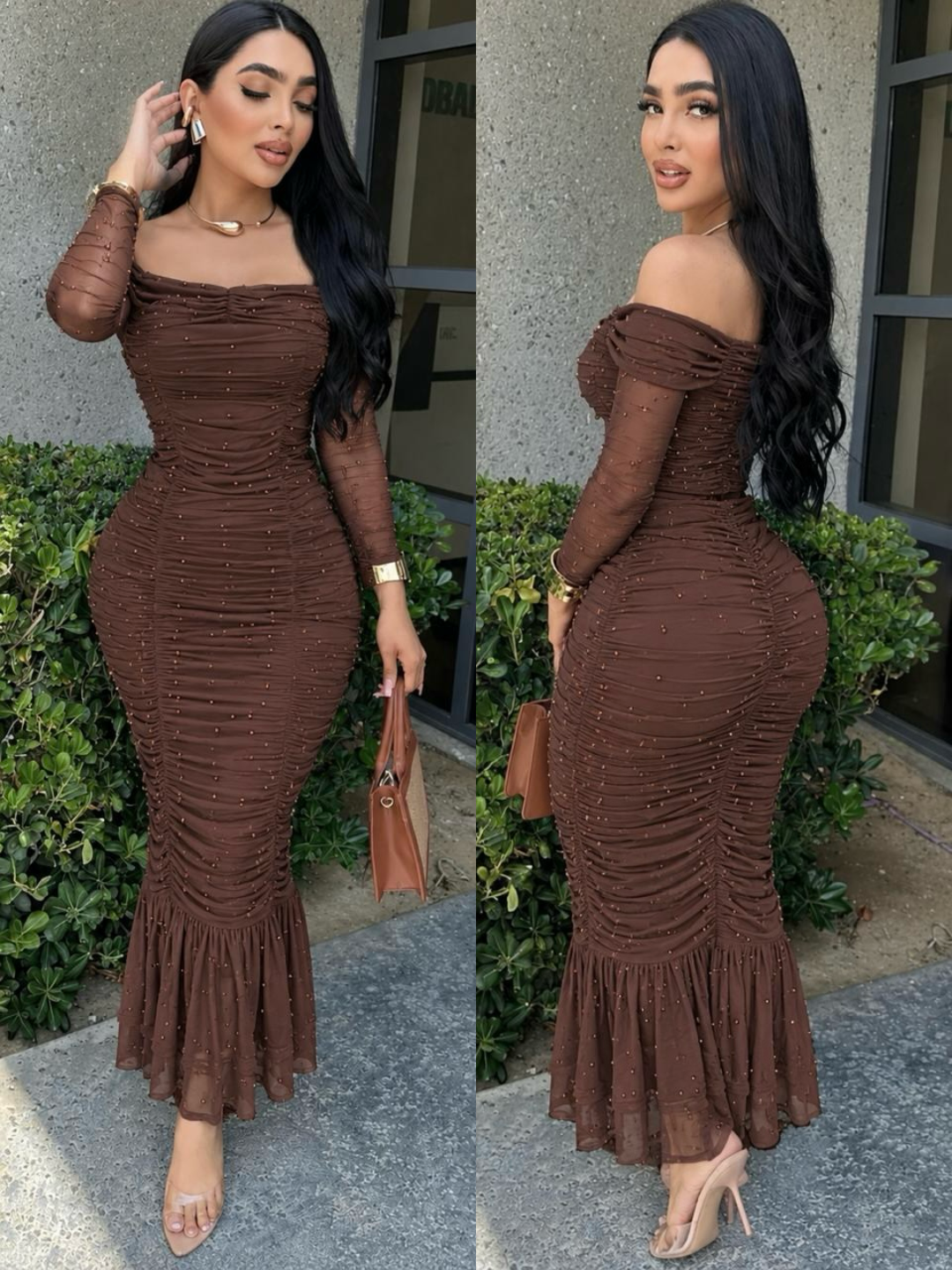 PAU midi vestido