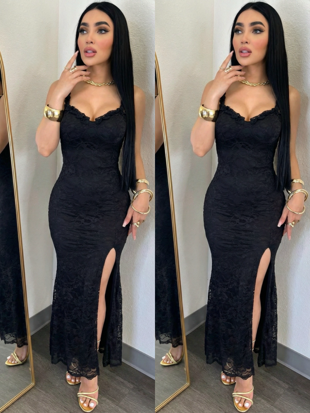 AMIRA midi vestido