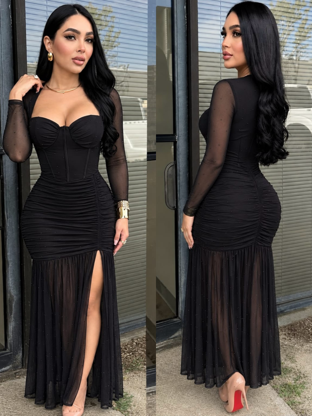 LUCERO midi vestido
