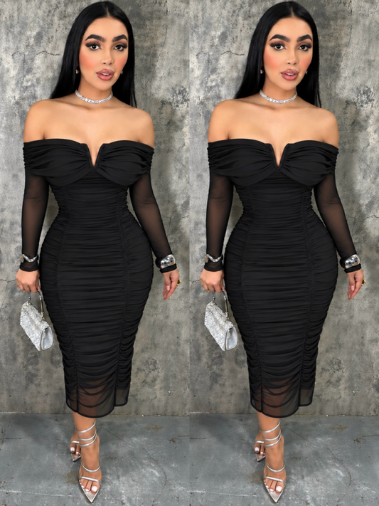 IRIS midi vestido